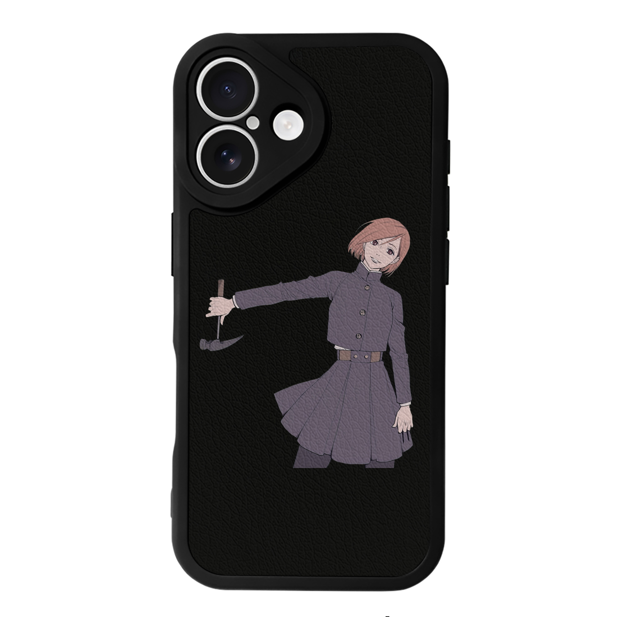 （画像用） 呪術廻戦 Jujutsu Kaisen 【iPhone 16シリーズ対応】シリコンスマホケース（レザー調） 材質：シリコン